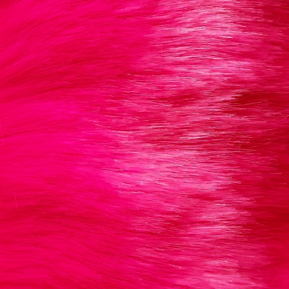 NWT Lanshifie Vibrant Pink Faux Fur Coat - Picture 4 of 7